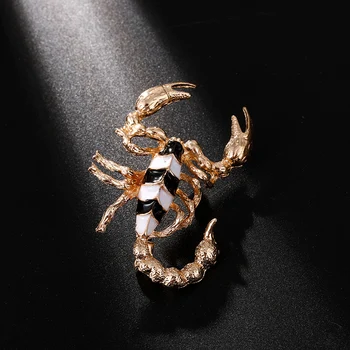 Modes Rotaslietas Vairumtirdzniecības Lielu Scorpion Broša Pin 2 Krāsas Apkakle Broša Kleita Ornaments