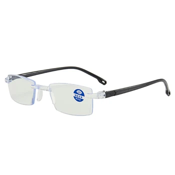 Modes Ultravieglajiem Lasījumā Bez Apmales Brilles Sievietēm, Vīriešiem, Skaidrs, Lēcas, Anti-Blu-Ray, Datoru Brilles Vecuma Tālredzība Lasītājs Brilles