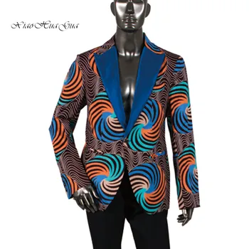 Modes Vīrieši Āfrikas Stils Drukas Vīriešu Uzvalka Žaketes Svētku Bleizeri Pielāgota Āfrikas Cilvēka Bleizeri Āfrikas Vīriešu Apģērbu Wyn878