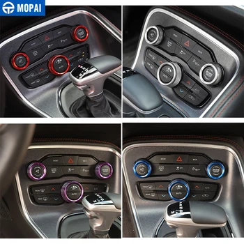 MOPAI Auto Gaisa Kondicionēšanas iekārta Audio Slēdzis Slēdzis Apdare Vāka Gredzens Piederumi Dodge Challenger. Dodge Charger+