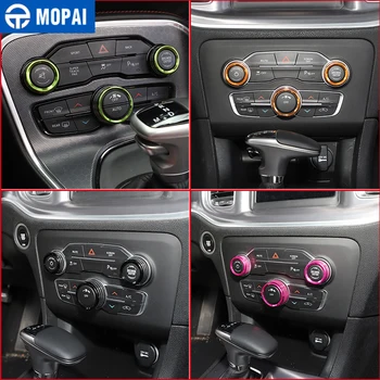 MOPAI Auto Gaisa Kondicionēšanas iekārta Audio Slēdzis Slēdzis Apdare Vāka Gredzens Piederumi Dodge Challenger. Dodge Charger+