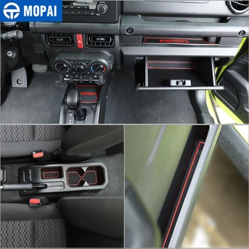 MOPAI Durvju Groove Mat Suzuki Jimny JB74 Auto Durvīm, Vārtiem Spēļu Paklājiņš Kausa Turētāja Spilventiņu Suzuki Jimny 2019+ Piederumi