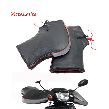 MotoLovee Augstas Kvalitātes Ūdensizturīgs Motociklu Cimdi Ziemas Sabiezēt Siltāks Motociklu Stūres Saglabāt Siltu Motobike Segtu Austiņas