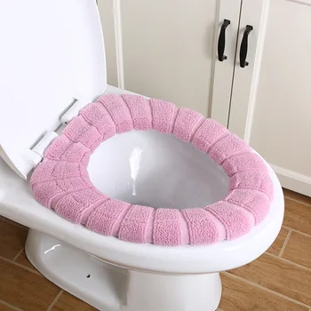 Mājsaimniecības ikdienas Vajadzībām vannas istabas piederumi Tualetes vāka Silts Plīša tualetes vāka Silts tualetes paklājiņš ziemā