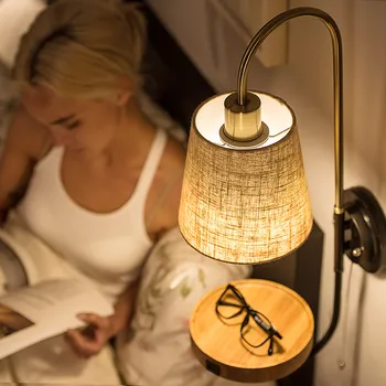 Mūsdienu Sconce Sienas Lampa Ar USB Guļamistabas Gultas Lasījumā LED Sienas Apgaismojums Mājas Iekštelpu Sienas Sienas Statīva