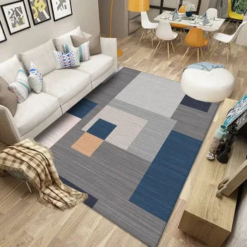 Mūsdienu vienkārši abstrakts tējas galda paklāju viesistabā paklājs, dīvāns pretslīdes taisnstūra paklāju sadzīves iespiesti paklāju
