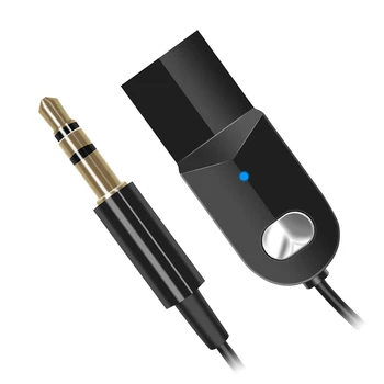 Mūzikas Automašīnas Bluetooth Uztvērējs Mini Portatīvo Brīvroku Zvanu AUX Audio Navigācijas Broadcast 3.5 mm Jack Plug And Play Stereo USB
