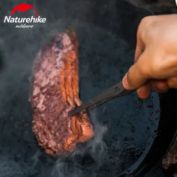 Naturehike Āra Piknika 600℃ Tīra Titāna Klipu Daudzfunkcionāls BBQ Cooking Klipu 16.5 cm Ultravieglajiem Titāna Pārtikas Klipu Rīks