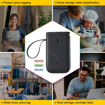 Niimbot D11 Portatīvie Mini Bluetooth etiķešu Printeri Kabatas Bezvadu Siltuma etiķešu Printeri inkless Mobilo Tālruni Android, iOS