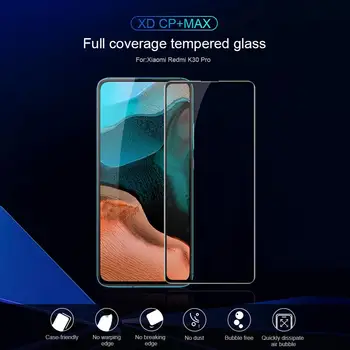 Nillkin par Xiaomi Redmi K30 Pro K30 k20 pro Stikla XD CP+ Max Pilnībā Segtu 3D Rūdīta Stikla Ekrāna Aizsargs Redmi k30 Pro