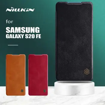 Nillkin Samsung Galaxy S20 FE Gadījumā Qin Slim Flip Ādas Gadījumā S20 Plus Seifs Kartes Slots Aizsargātu Case for Samsung Ultra S20