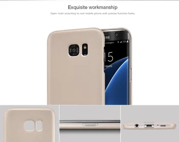 NILLKIN Samsung S7 Malas Gadījumā Samsung S7 Segtu Matētas Plastmasas Vairogs Hard Back Cover Case for Samsung Galaxy S7 Malas