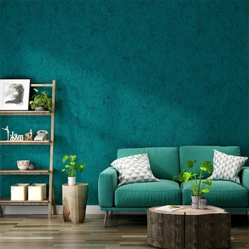 Nordic style pāvs zils zaļš fons līdzenuma Dienvidaustrumu Āzijas guļamistaba restorāns dzīvojamā istaba viesnīcā, tapetes apģērbu veikals