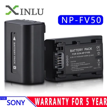 NP-FV50 Sony LCD USB Lādētājs + 1400mAh NP FV50 Kameru, Akumulatoru, Lai NP-FV30 FV50 FV70 FV90 FV100 FV120 HDR-SR68 DCR-SX85