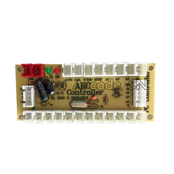 Nulles Kavēšanās USB Encoder DATORA Kursorsviru Arcade Šūpuļzirgs plates Kontroles Panelī MAME 2pin + spiedpogas DIY