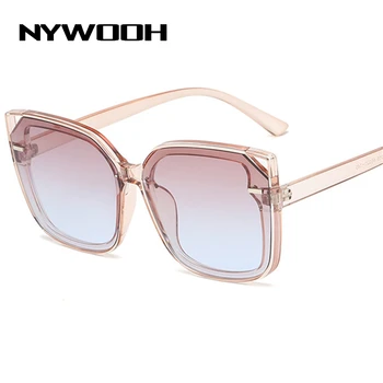 NYWOOH Modes Sieviešu Saulesbrilles Ir 2021. Kaķa Acs, Saules Brilles Dāmas Moderns Slīpums Cateyes Toņos Brilles UV400