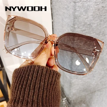 NYWOOH Modes Sieviešu Saulesbrilles Ir 2021. Kaķa Acs, Saules Brilles Dāmas Moderns Slīpums Cateyes Toņos Brilles UV400