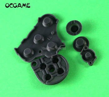 OCGAME 10sets/daudz Melnā Augstas kvalitātes Nintendo GameCube NGC Kontrolieris Vadītāj gumijas, Silikona Pogu Kluču Nomaiņu