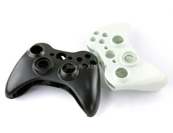 OCGAME Par Xbox360 vadu Kontrolieris Korpusa Apvalks Krusta Pogu Visa Korpusa Vāka Case for Xbox 360 Kursorsviru Balta/Melna