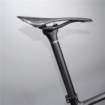 Oglekļa sēdekļa 27,2 / 30,8 / 31,6 * 350 / 400mm oglekļa velosipēdu daļām, mtb / ceļu, velosipēdu oglekļa sēdekļa sacīkšu velosipēds oglekļa sadd
