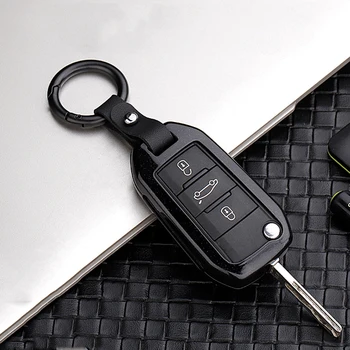 Oglekļa zvaigžņu, Automašīnu atslēgu gadījumā, Smart Tālvadības Atslēgu vāks apvalks piemērots Peugeot3008 4008 5008 CitroenC4 C4L C6 C3-XR Keychain Aksesuāri