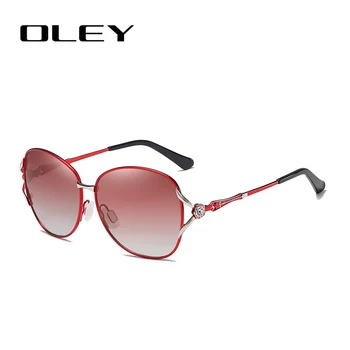 OLEY Modes Sieviešu Polarizētās Saulesbrilles Sieviešu Tauriņš Diamond Classic Saules Brilles HD objektīvs brilles UV400