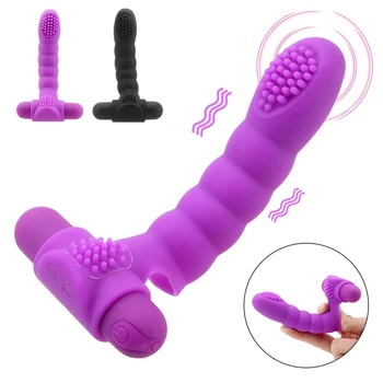 OLO Pirkstu Uzmava Vibrators Maksts Massager Seksa Rotaļlietas Sievietēm Sieviešu Masturbator Klitora Stimulators Seksa Veikals