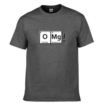 OMG Jautri Ķīmijas Elementu Periodiskā Tabula Grafiskais t krekls, Kokvilnas T-krekls Plus Lieluma Smieklīgi Izdrukāt Streetwear