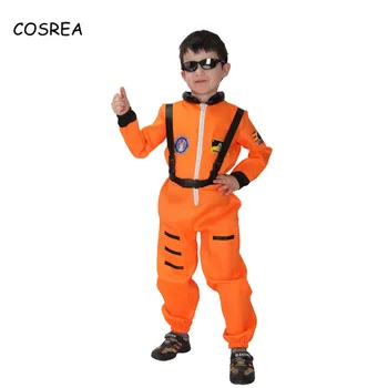 Onesie Bērniem Izmēģinājuma Vienotu Tērps Zēns Skafandrs Kostīmu Spēku Policists Astronauts Ķermeņa Uzvalks Cosplay Bērnu viengabala Uzvalki