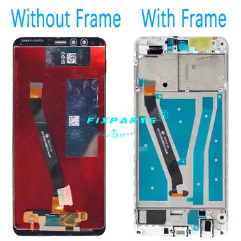 Original LCD Huawei Y9 2018 LCD Displejs, Touch Screen Digitizer Par Huawei Y9 2018 Displejs Ar Rāmi FLA-L22 LX2 LX3 FLA-LX1