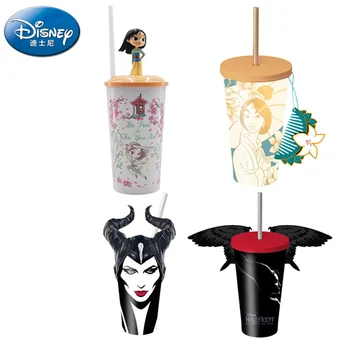 Oriģināls Disney Princese Mulan Maleficent Gudrs Salmu Kausa Popkorna Spainis Kolekcija Aktīvi Attēls Karikatūra Dāvana Meitenēm