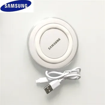 Oriģināls Samsung 5V 2A Bezvadu Lādētāja Adapteri QI Ātrās Uzlādes Spilventiņu Galaxy Note 20 10 Ultra S10 S8 S9 Plus Iphone 11 8 X Pro