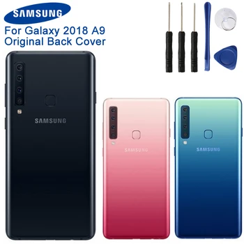Oriģināls Samsung Akumulatora Vāciņu Mājokļu Samsung Galaxy 2018 Versija A9 2018 A920 Akumulatoru Atpakaļ Gadījumā, Aizmugurējās