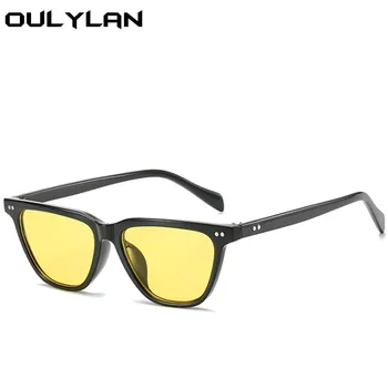 Oulylan Mazo Saulesbrilles Sievietēm, Vīriešiem Vintage Moderns Skaidrs, optiku, Saules Brilles, Dāmas-Sarkanās Brilles Ēnā Brilles UV400