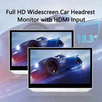 Pagalvi Monitors, Aizmugurējā Sēdekļa Izklaides Multivides Android 9.0 12V HDMI Auto TV Atskaņotājs displeja skārienekrāns USB Video FHD) 1080P