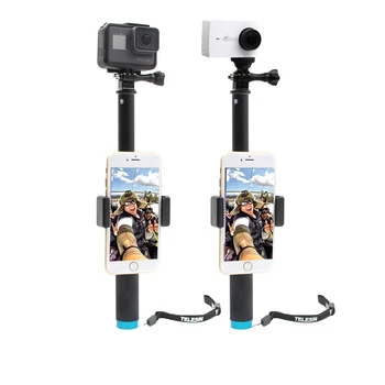 Pagarināt Rokas Selfie stick Ūdensizturīgs Monopod Turētājs ar Statīva stiprinājuma Tālruņa Turētājs GoPro Dji Osmo Action Camera