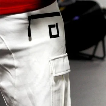 Pantalones cortos hombre kravas īss homme kokvilnas vīriešu Multi-kabatas baltas bikses, bermudu salas kravas gadījuma ceļa garums vingrošanas zāles šorti