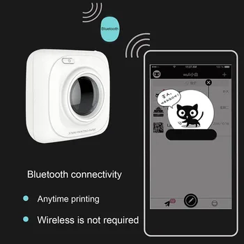 PAPERANG P1 Portatīvā Bluetooth 4.0 Printeri Termiskās Foto Tālruņa Bezvadu Savienojumu Mini Kabatas Printeri IOS Android jepod
