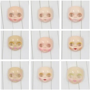 Par 1/6 Rūpnīcas Blyth Doll Face Plate ar Backplate Kosmētiku, Sejas un Skrūves Dažāda Veida Piemērots DIY