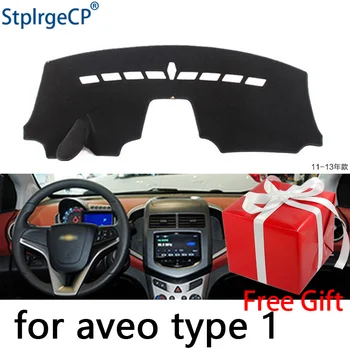 Par Chevrolet Aveo Sonic 2012. - 2016. gadam paneļa paklājiņš Aizsargājošu spilventiņu Ēnā Spilvenu Pad interjera uzlīmes car styling piederumi