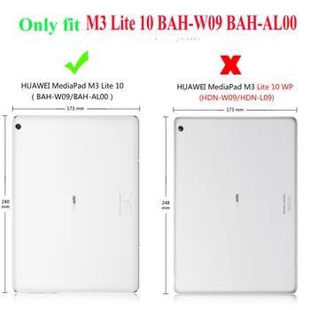 Par Huawei M3 Lite 10.1 collu segtu Hibrīda Bruņas Statīvs Grūti Lieta, lai Huawei MediaPad M3 Lite 10 BAH-W09-AL00 gadījumā +FilmPen