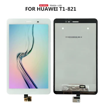 Par Huawei MediaPad T1-823L T1-821W T1-821L T1-821 LCD Displejs, Touch Screen Digitizer Stikla Panelis Sensoru Montāža