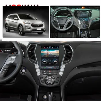 Par Hyundai iX45 Santa Fe 2013 2016 2017 2018 Tesla Stila Multivides Atskaņotājs Android Auto Stereo, GPS Auto PAD PC