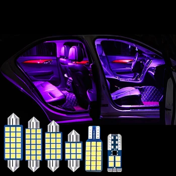 Par Mitsubishi Grandis 2003-2011 8pcs Vīt Auto LED Spuldzes salona Apgaismojuma Komplekts Dome Karšu Lasīšanas Gaismas Bagāžnieka Lampas Piederumi