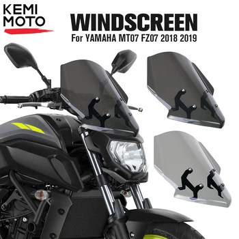 Par YAMAHA MT07 FZ07 2018 2019 Motocikla Priekšējā Vējstikla MT-07 FZ-07 MT 07 Parabris Motociklu Aksesuāri Vēja Deflektors