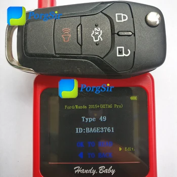 Patiesu 4 Pogu 315 MHz Filp Tālvadības pults Taustiņu Keyless Go Smart Tuvumā atslēga Ar Hitag Pro ID 49 Mikroshēmu Ford Fusion+