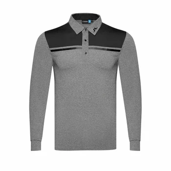 Pavasarī, Rudenī Jaunu Vīriešu Golfa Long Piedurknēm T-Krekls Atloks Modes Ātri Žāvēšanas Sporta Atpūtas Apģērbu Golfa Apģērbu Bezmaksas Piegāde