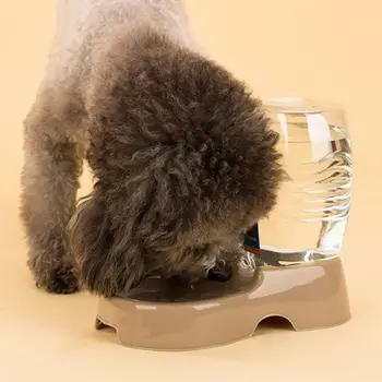 Pet Ūdens Strūklaka Automātiskā Waterer Ēdiens Bļodā Pakārtotā Dozatoru Kaķis Suns B2QB