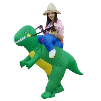 Pieaugušajiem Vai Bērniem Piepūšamās Braukt Uz Pastaigu Dinozauru Dzīvnieku Cosplay Tērpu Halloween Tērpi Sievietēm Cilvēks, Bērnu Masku