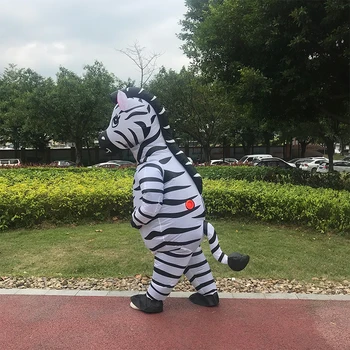Pieaugušo Anime Purima Zebra Piepūšamās Kostīmi Halloween Cosplay Kostīmu Karnevāla Puse Dzīvnieku Loma Disfraz Uzvalks